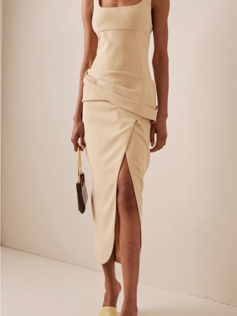 Jonathan Simkhai Angeline draped stretch dress